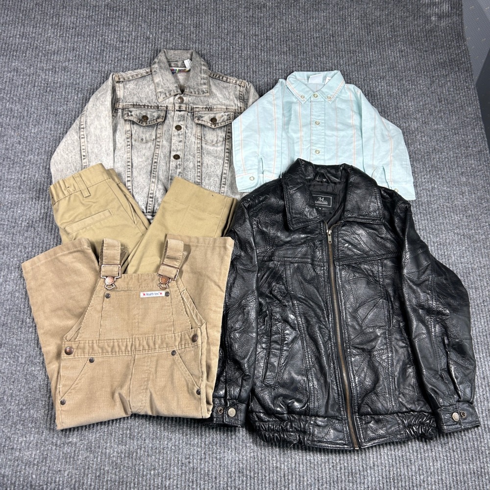 Vintage Kids Clothing Lot Electric Denim Royal Heir Shirt Health-tex Corduroy
